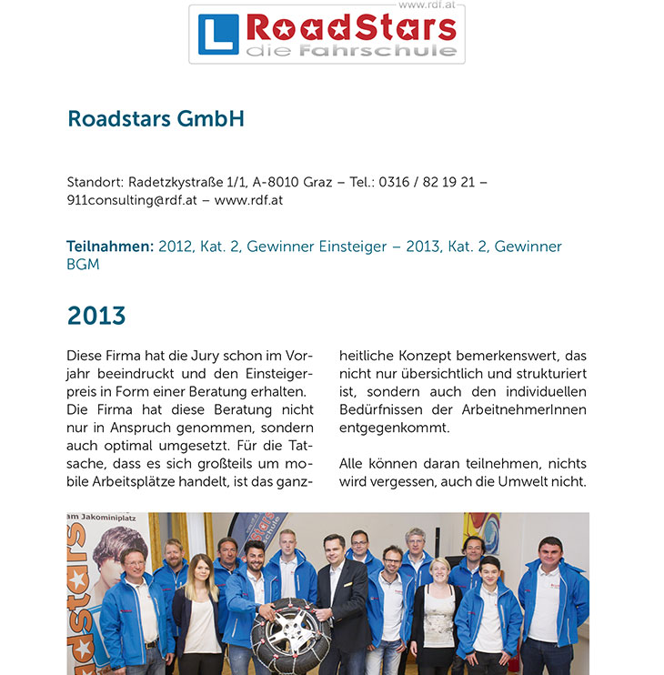 Fit im Job mit der Fahrschule Roadstars Graz
