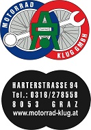 Logo Motorrad Klug - Partner der Fahrschule Roadstars